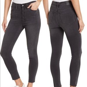 NWT Madewell 10” high rise skinny jeans black